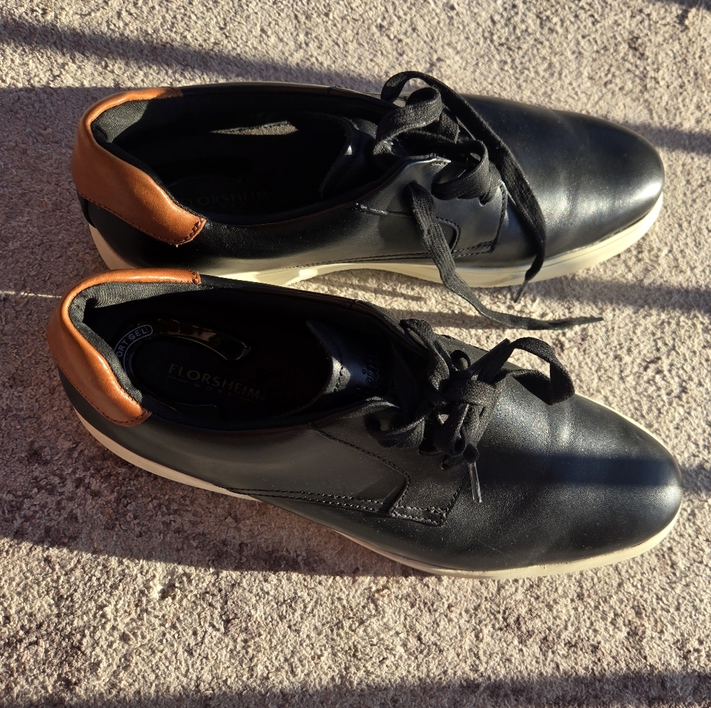 Florsheim Black and Tan Oxford Shoes